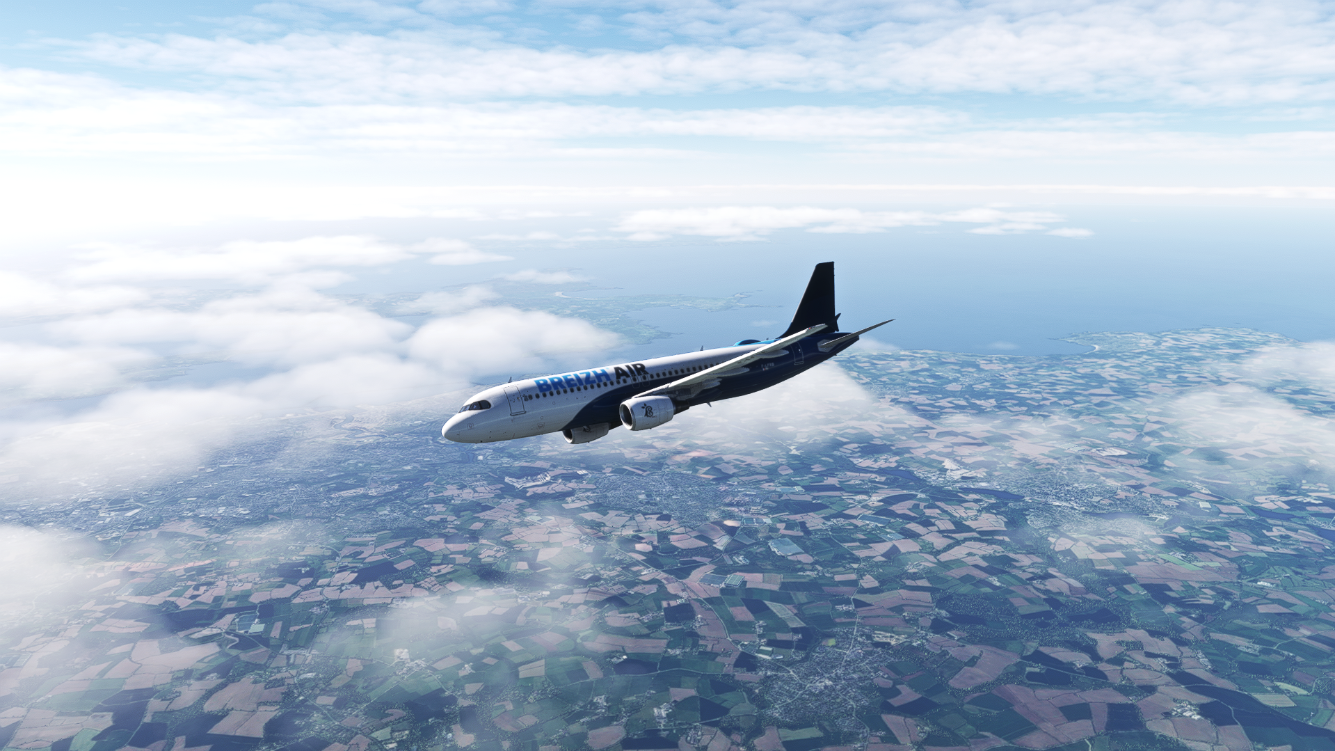 Vue d'un cockpit d'avion